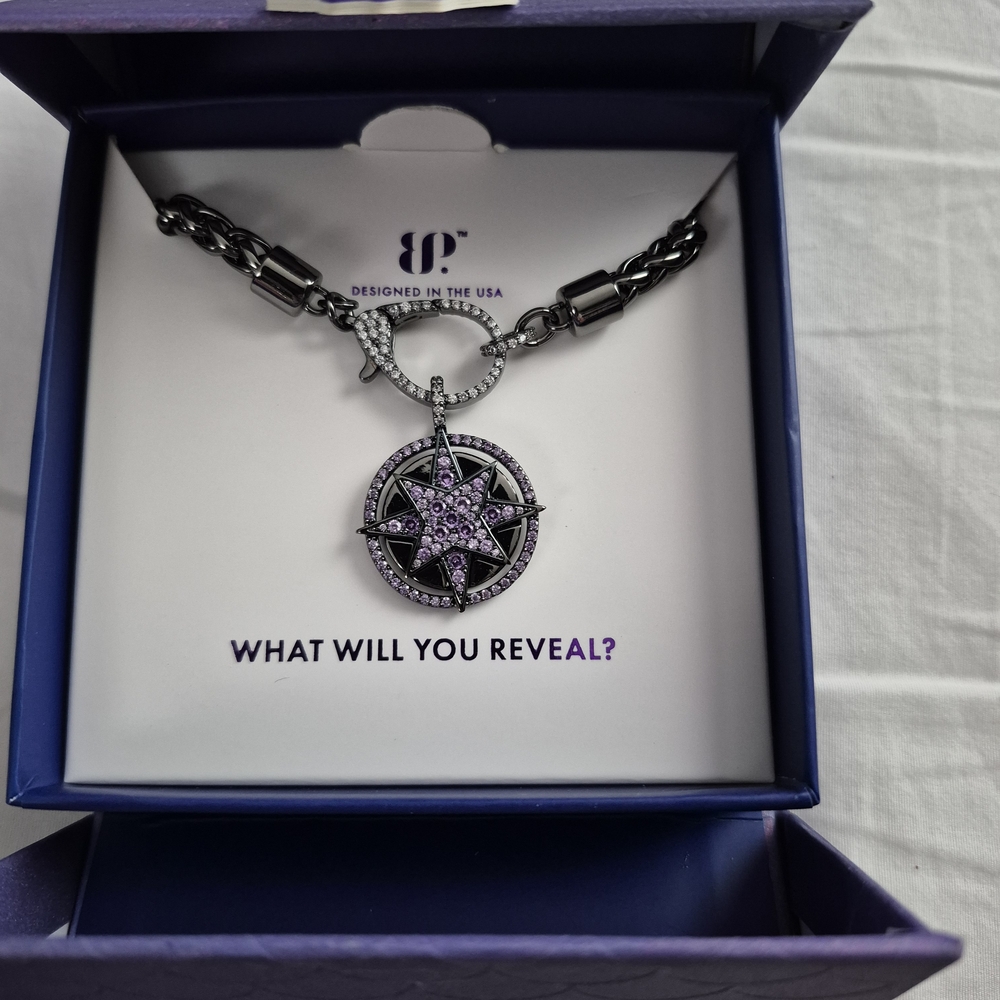 Elegant Purple Star Pendant Necklace